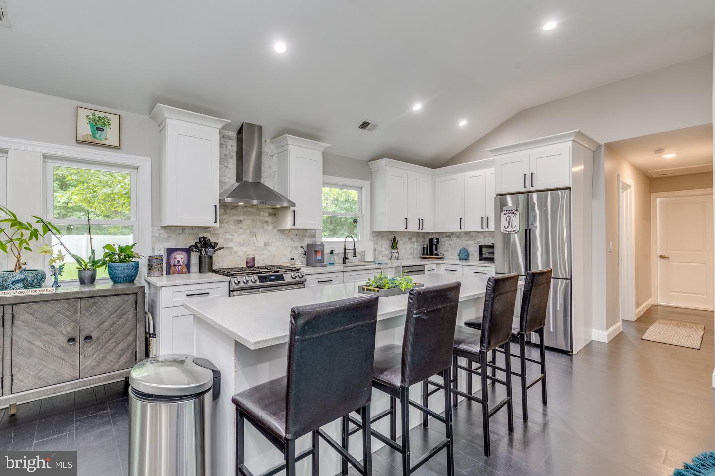 332 Juliustown Road Columbus, NJ 08022 - Photo 13 of 65 a kitchen with granite countertop white cabinets and stainless steel appliances