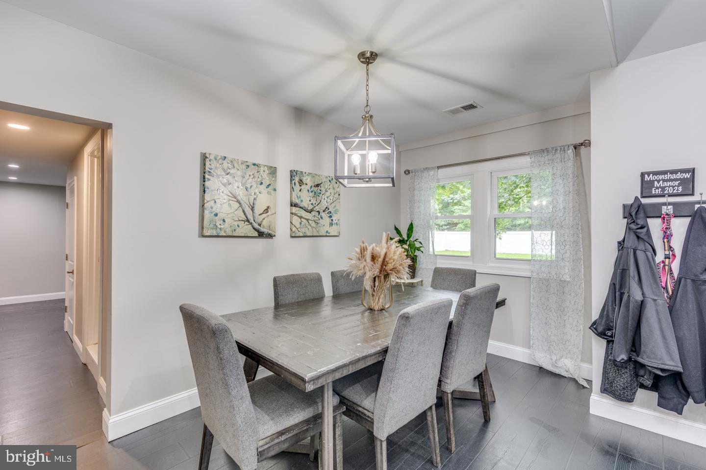 332 Juliustown Road Columbus, NJ 08022 - Photo 18 of 65 a view of a dining room with furniture window and wooden floor