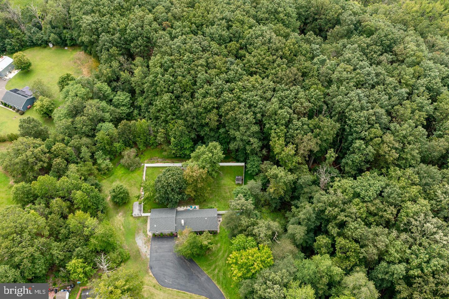 332 Juliustown Road Columbus, NJ 08022 - Photo 61 of 65 an aerial view of residential house with outdoor space and trees all around
