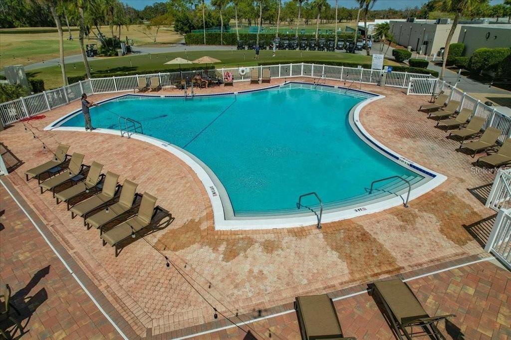 9130 Bassett Lane New Port Richey, FL 34655 - Photo 39 of 41 a view of a swimming pool with a garden and seating area