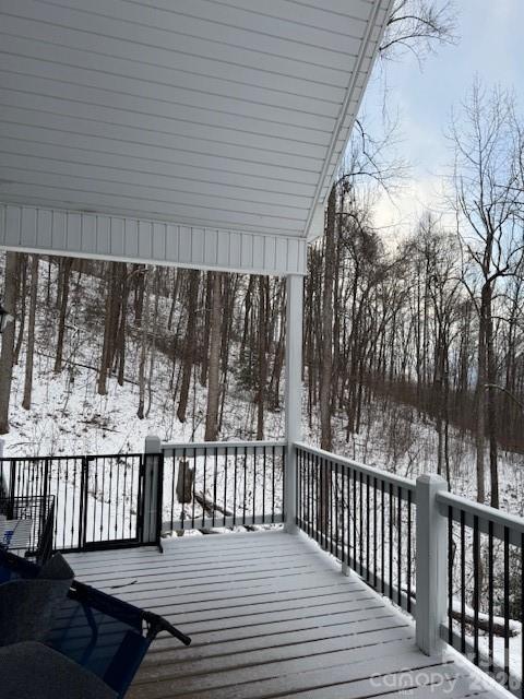 771 Sally Gap Road Old Fort, NC 28762 - Photo 39 of 44 a view of a wooden deck