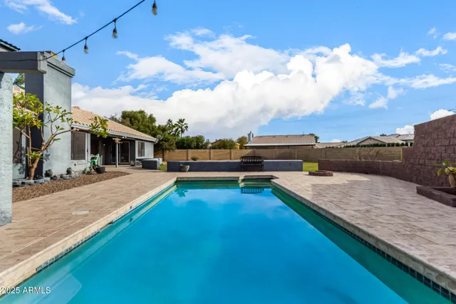 a backyard of a house