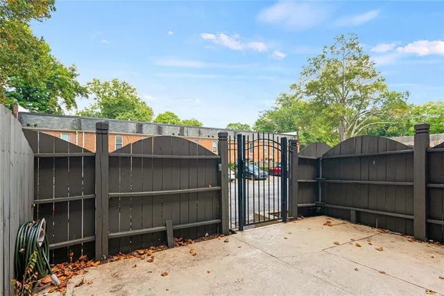 a backyard of a house