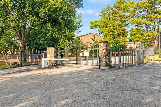 a view of a street with houses
