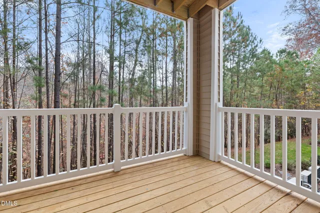 a view of a wooden fence