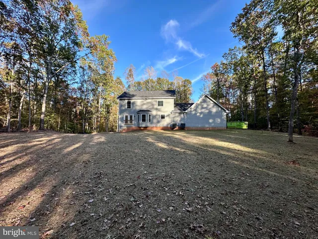 a view of a road with a trees
