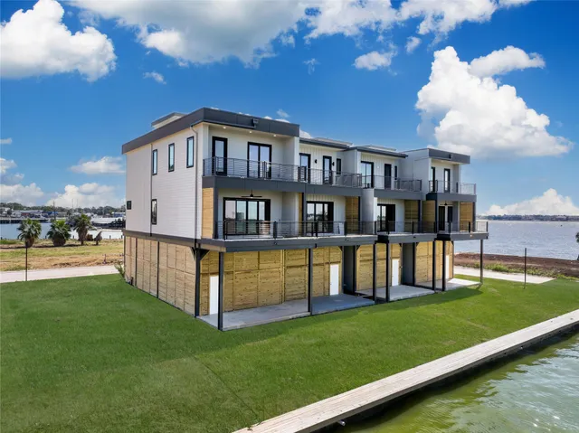 an aerial view of a ocean view