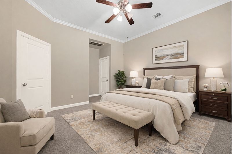 12818 Bridle Springs Lane Houston, TX 77044 - Photo 22 of 32 Primary Suite Virtually Staged