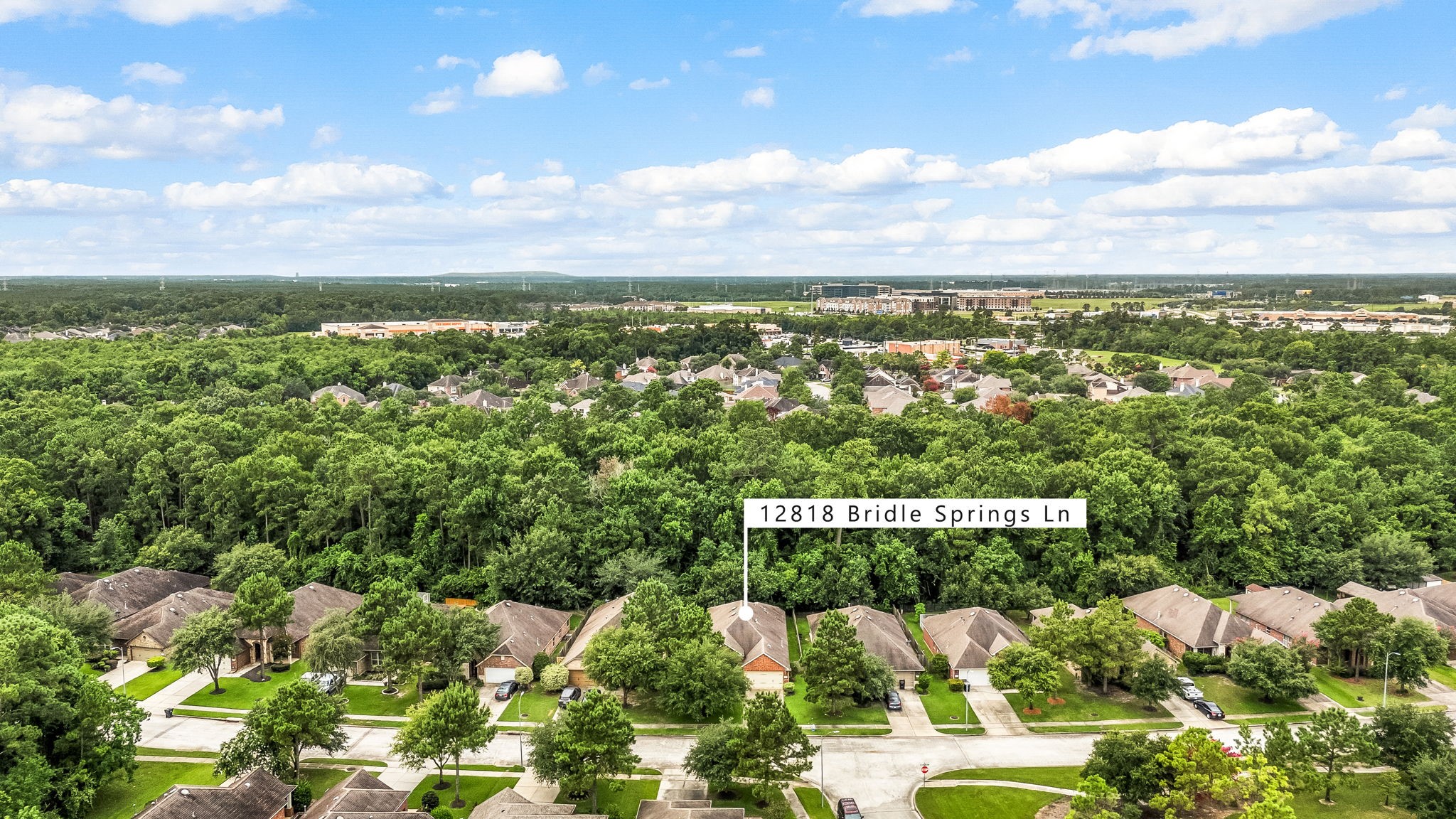 12818 Bridle Springs Lane Houston, TX 77044 - Photo 30 of 32 Aerial View of the home and Neighborhood