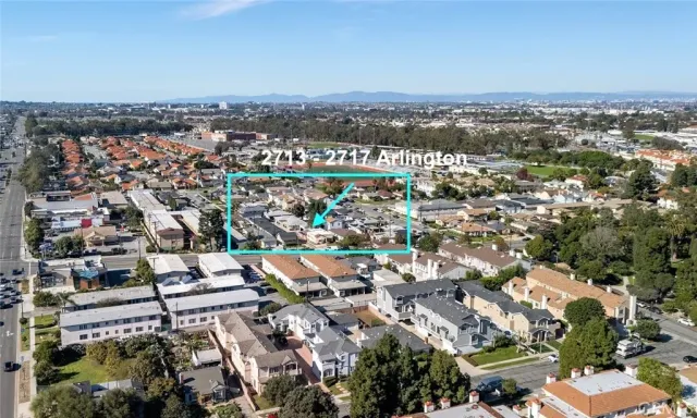 an aerial view of a city