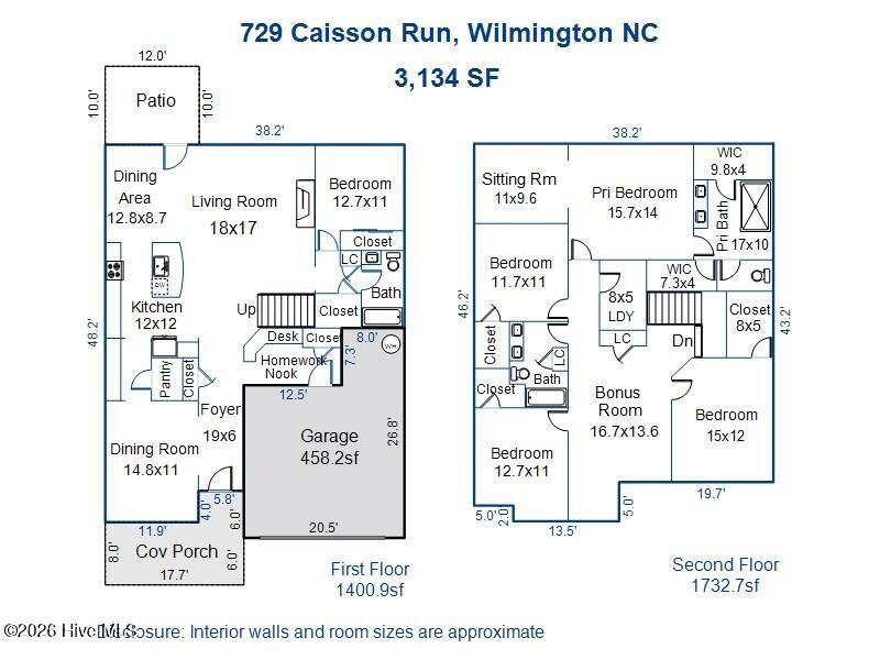729 Caisson Run Wilmington, NC 28412 - Photo 95 of 95 Floor plan - 729 Caisson Run
