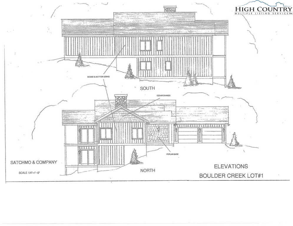 Boulder Creek Drive Boone, NC 28607 - Photo 2 of 25 a black and white photo of a living room