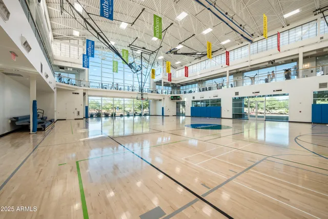 a view of a building with a patio