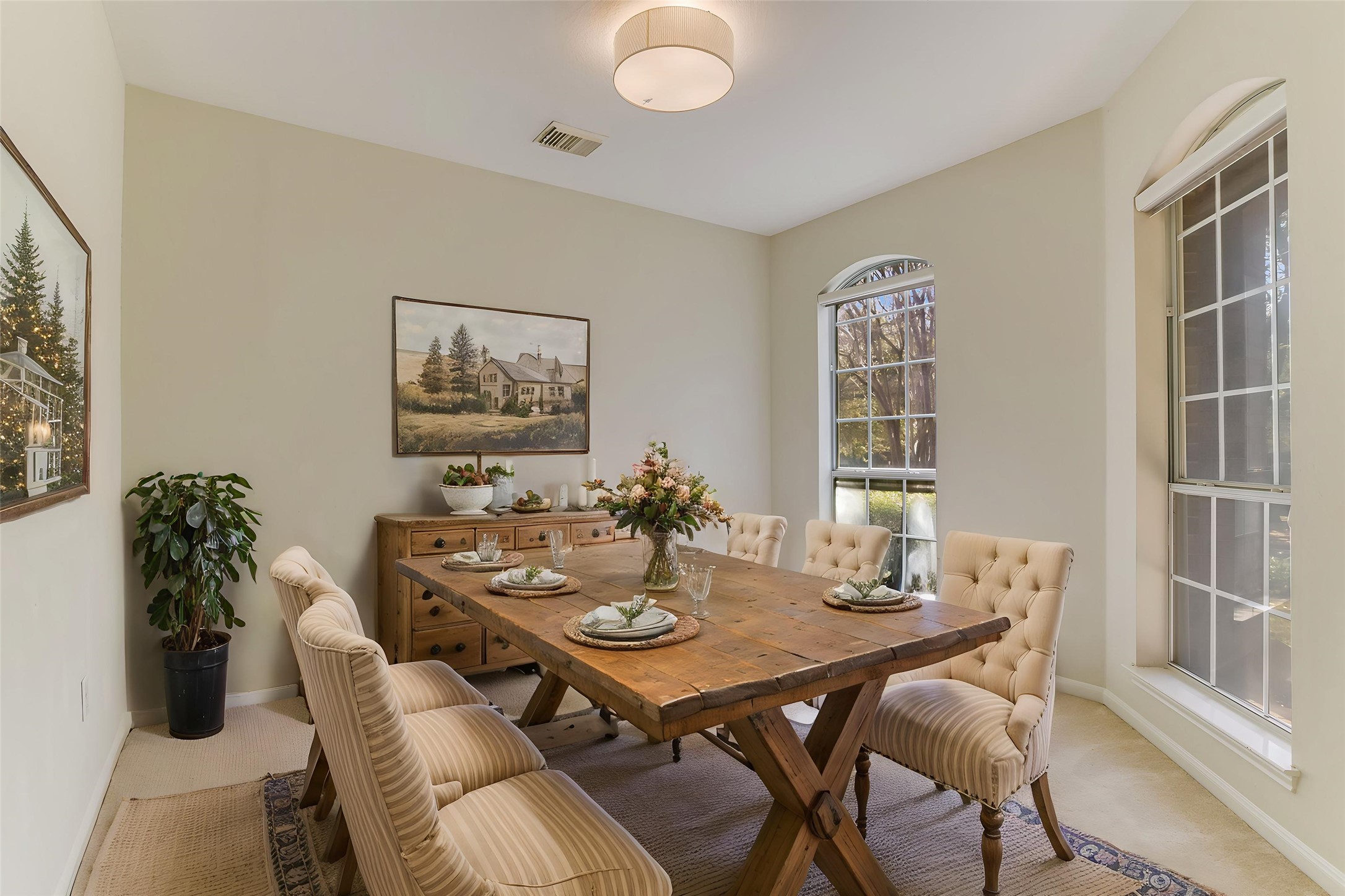 2218 Equestrian Trail Austin, TX 78727 - Photo 9 of 39 Virtually Staged: Dining area with baseboards