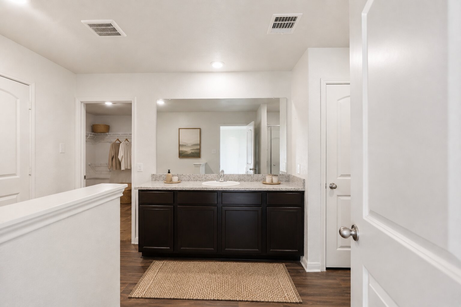 300 Hyacinth Way Jarrell, TX 76537 - Photo 24 of 37 a bathroom with a sink and a mirror