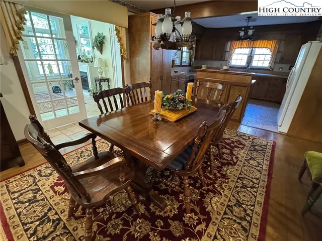 a room with fireplace