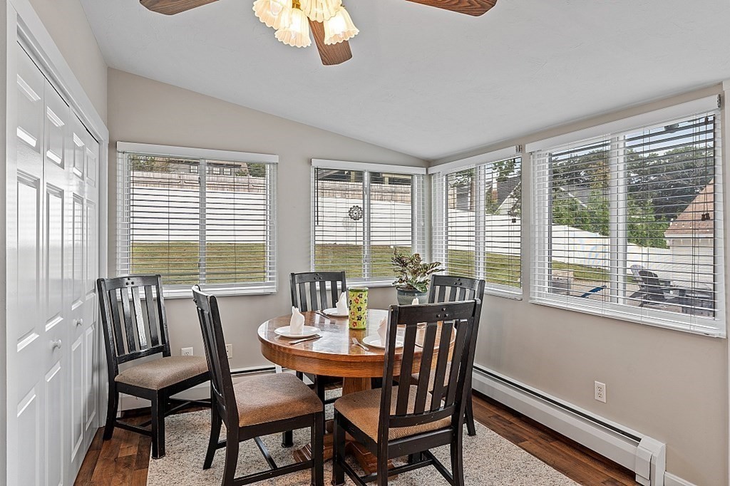 8 Perham Street Chelmsford, MA 01824 - Photo 22 of 42 a view of a dining room with furniture window and outside view