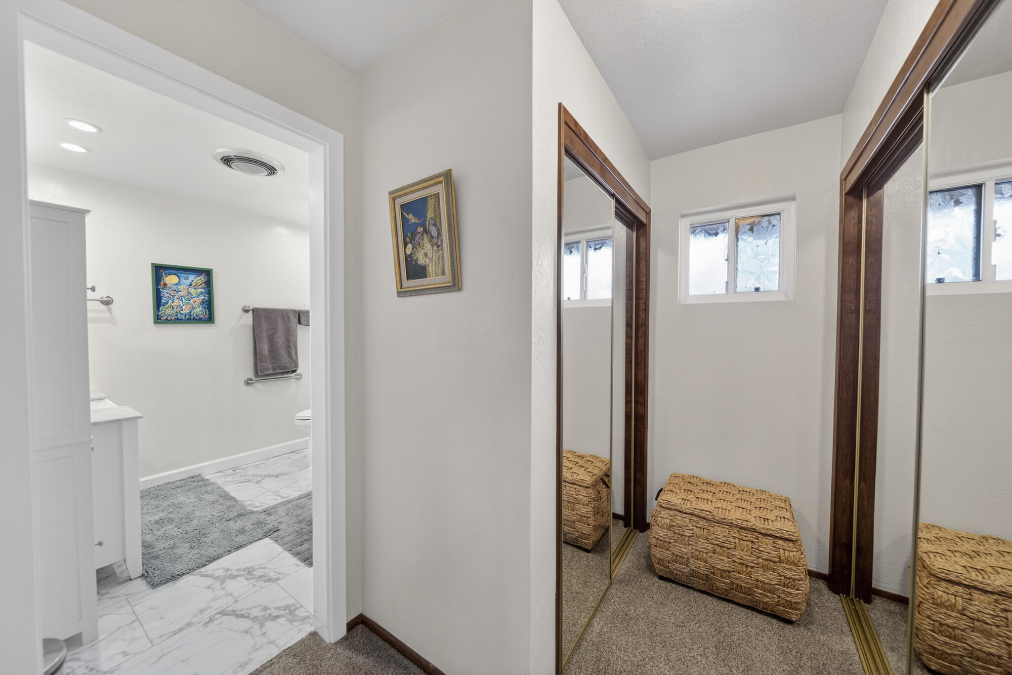 3605 Tamarack Drive Redding, CA 96003 - Photo 18 of 49 a bedroom with a bed and a mirror