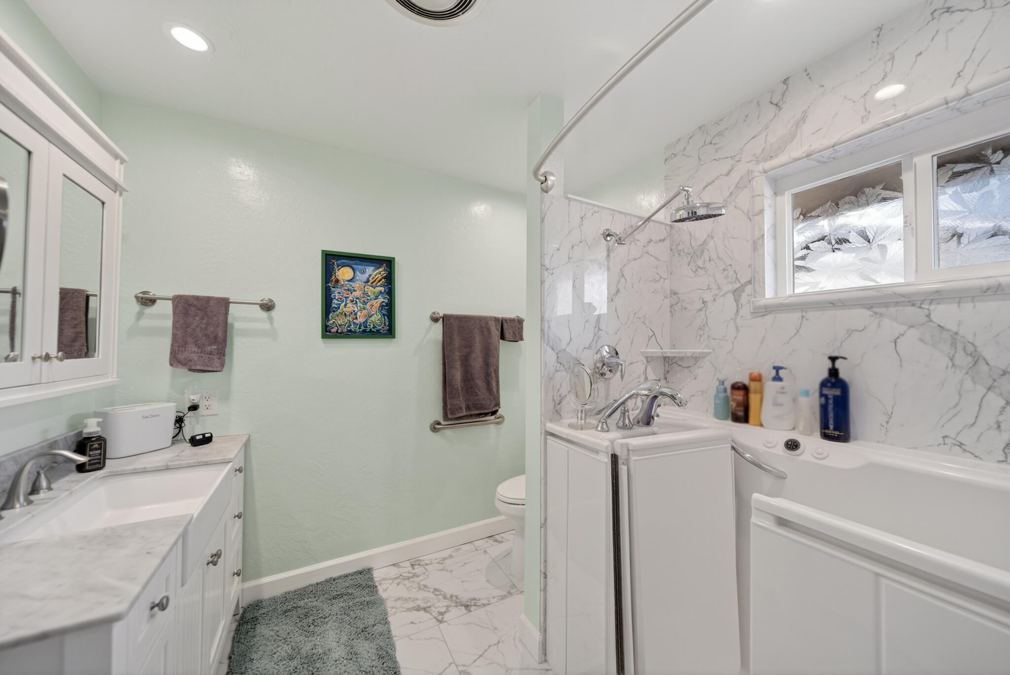 3605 Tamarack Drive Redding, CA 96003 - Photo 19 of 49 a bathroom with a sink vanity and mirror