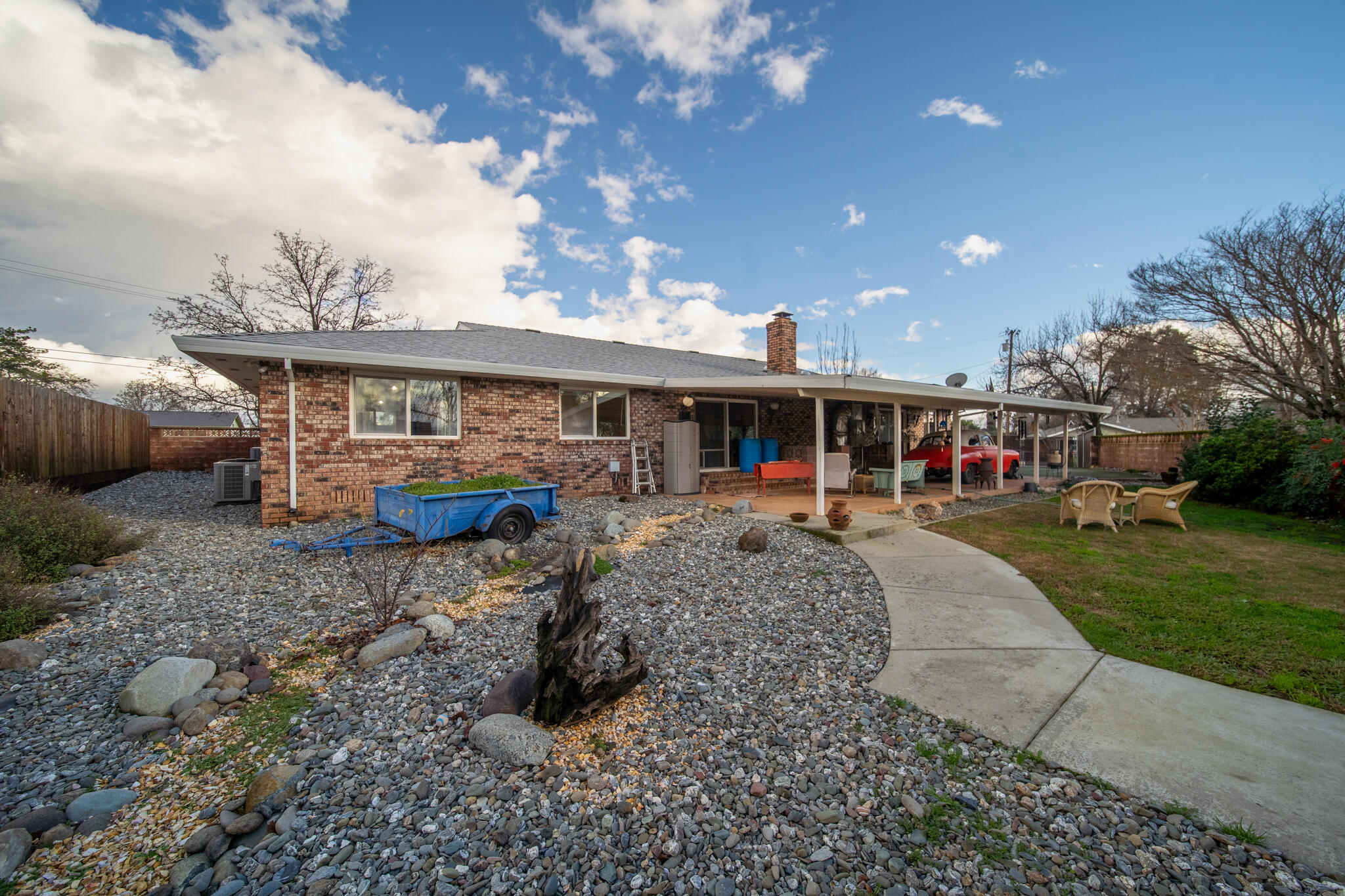 3605 Tamarack Drive Redding, CA 96003 - Photo 36 of 49 a view of a house with backyard