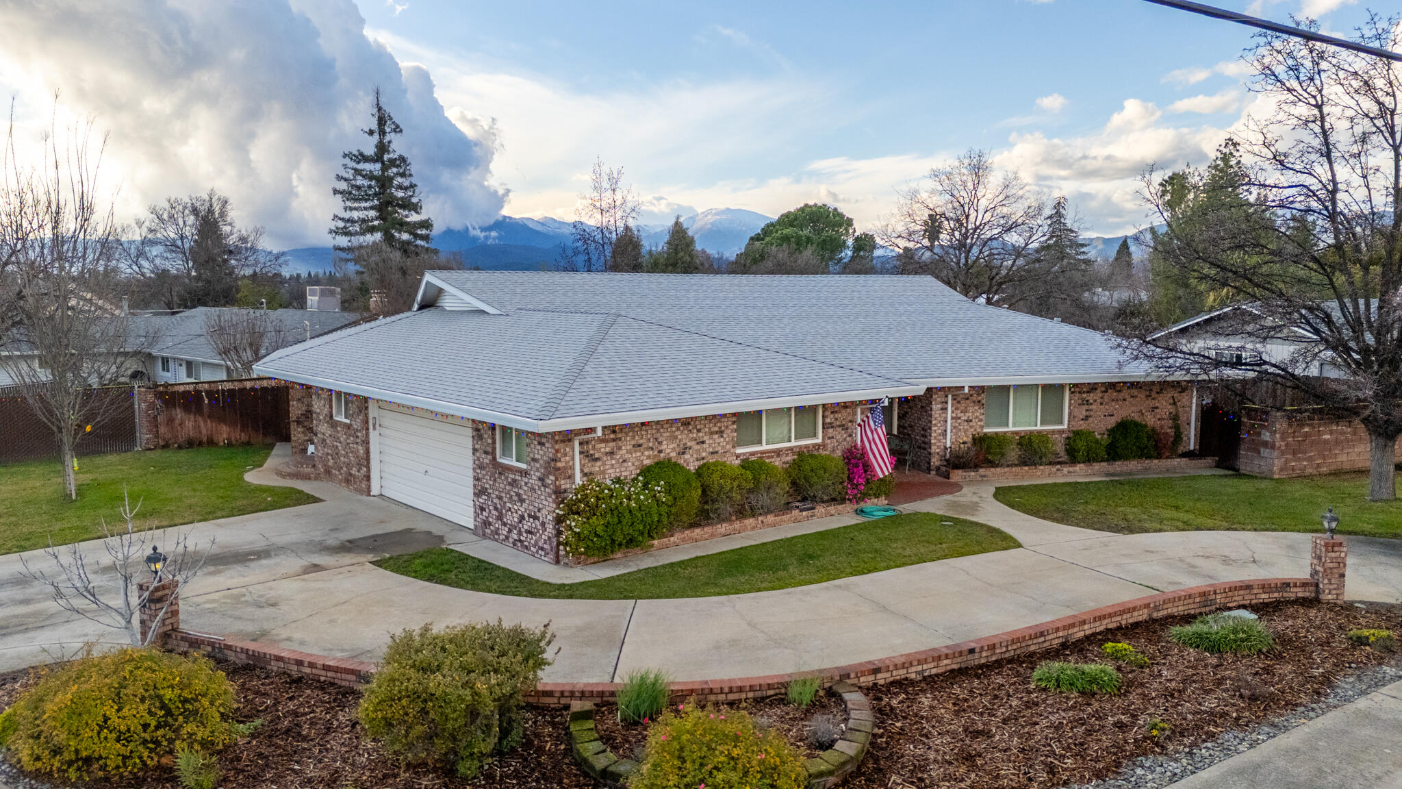 3605 Tamarack Drive Redding, CA 96003 - Photo 45 of 49 a aerial view of a house next to a yard