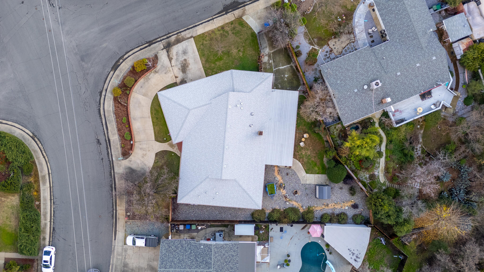 3605 Tamarack Drive Redding, CA 96003 - Photo 48 of 49 an aerial view of houses with outdoor space