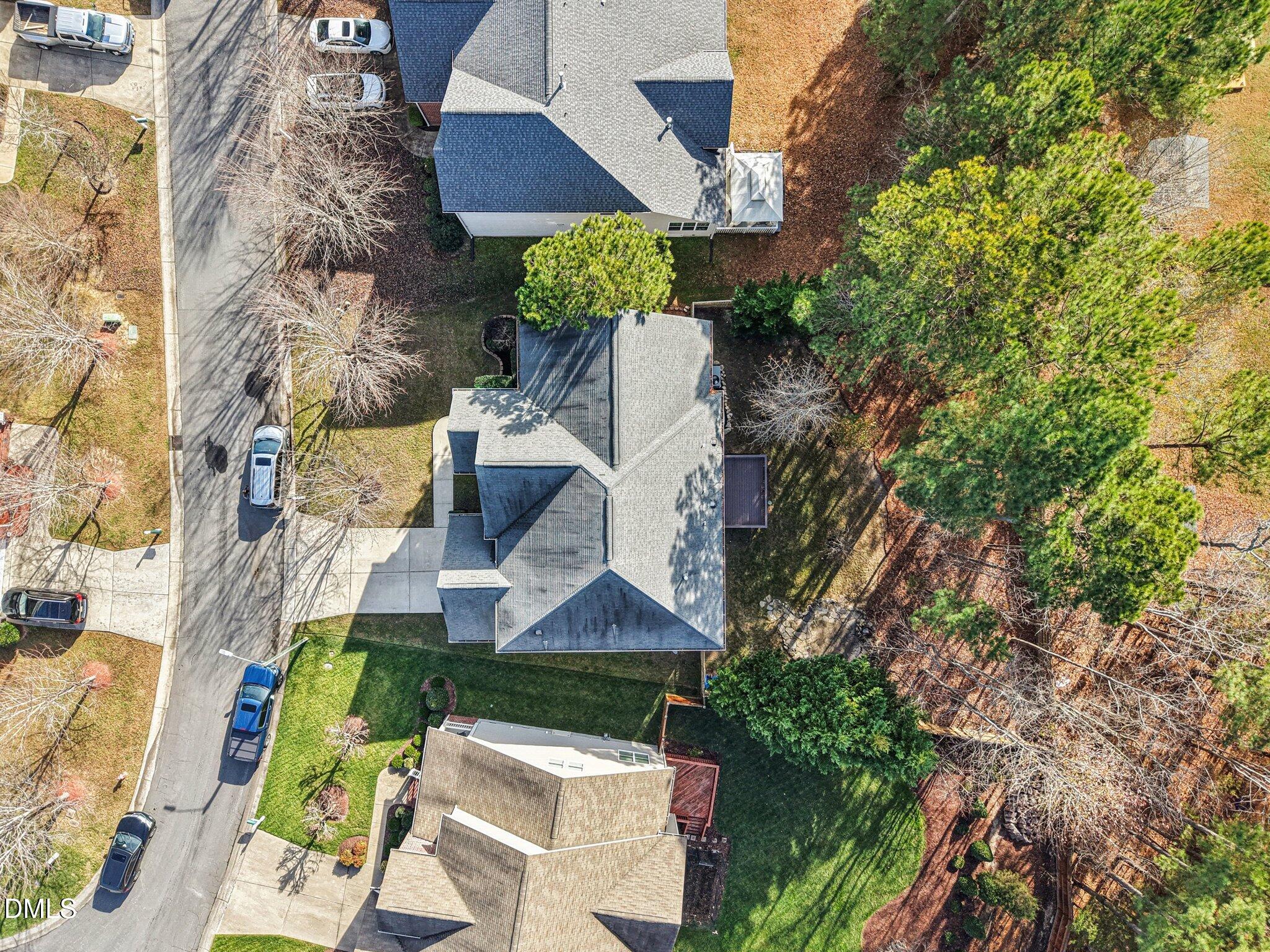 7 Brightfield Lane Durham, NC 27712 - Photo 34 of 41 an aerial view of multiple houses with yard