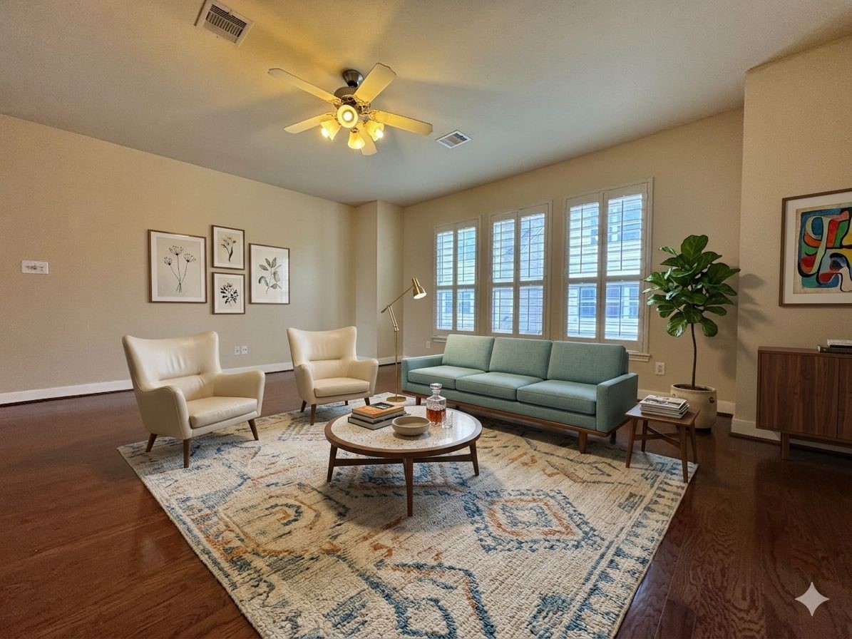 2333 Ann Street Houston, TX 77003 - Photo 7 of 31 Virtually Staged Living Room