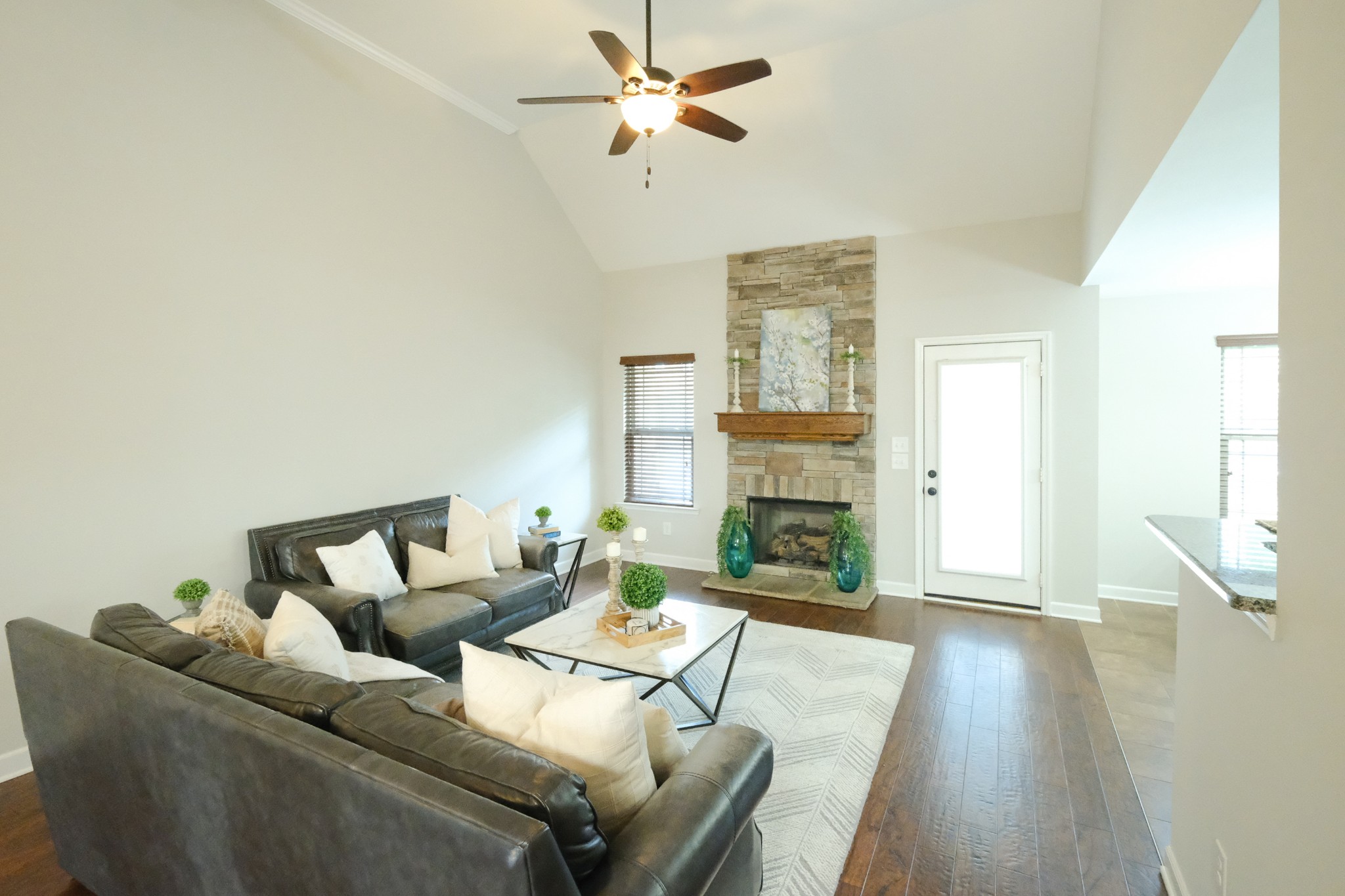 221 Abbey Road Lebanon, TN 37090 - Photo 3 of 36 a living room with furniture fireplace and wooden floor