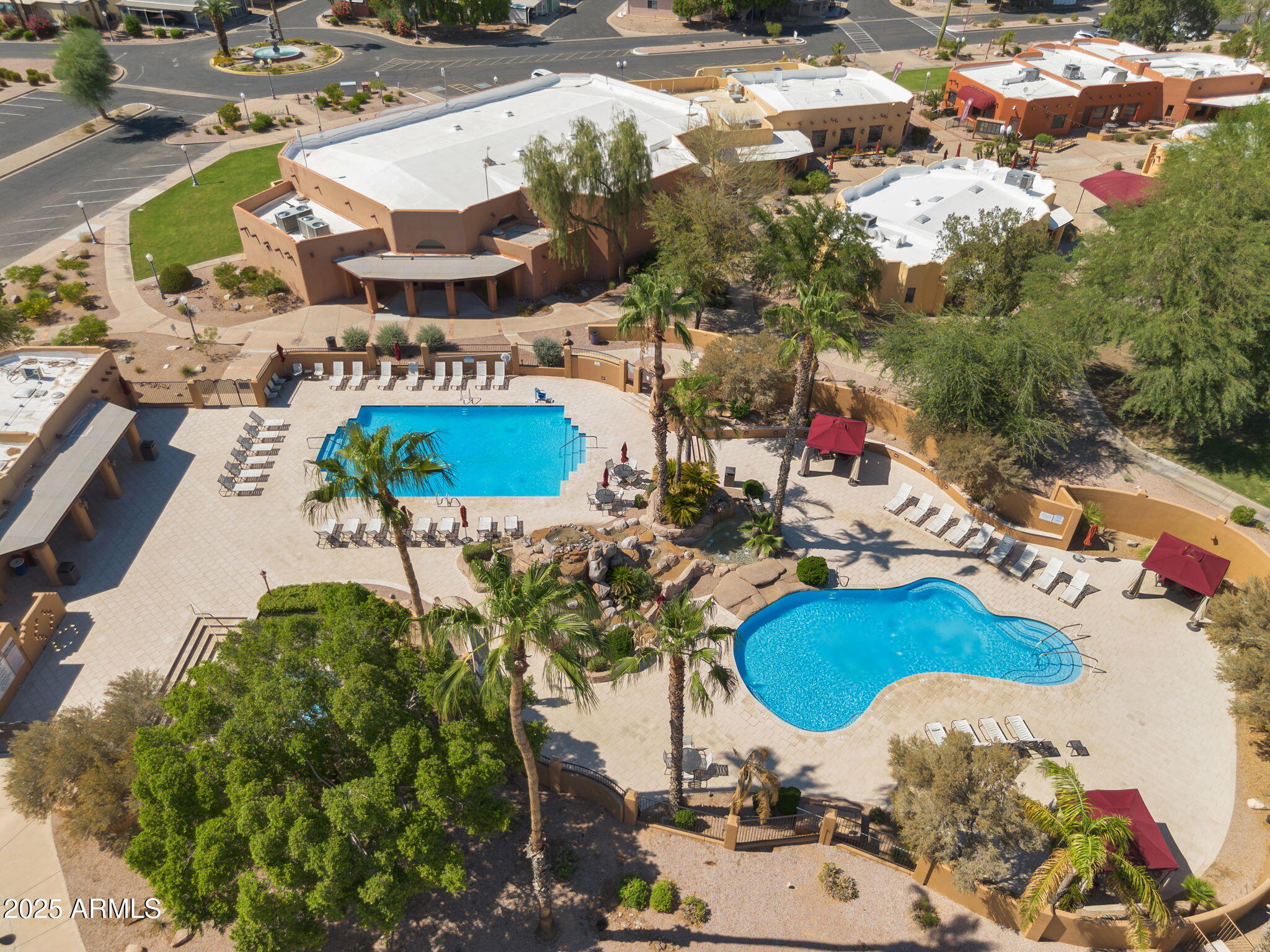 8865 East Baseline Road, Unit 802 Mesa, AZ 85209 - Photo 23 of 44 an aerial view of a house with an outdoor space