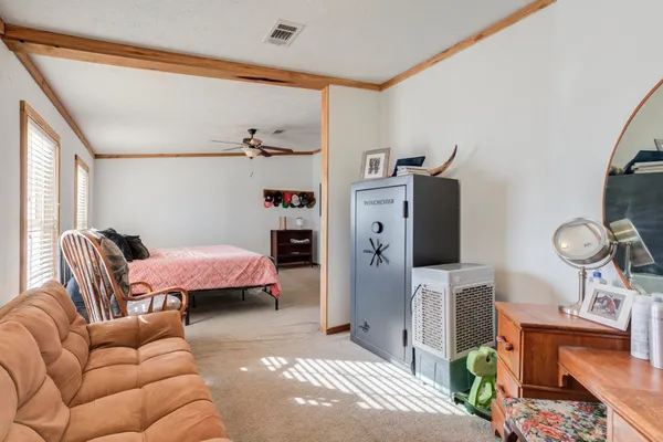 a bathroom with a double vanity sink mirror and