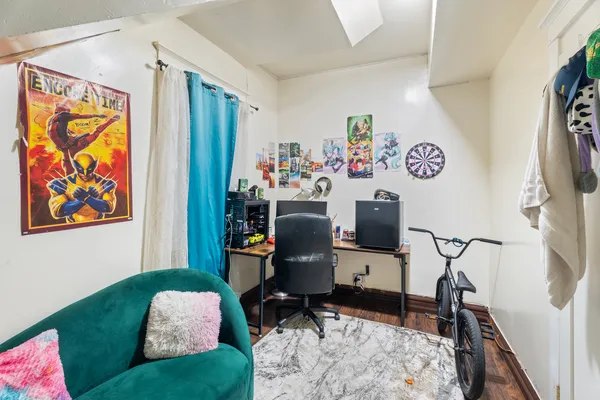 a workspace with furniture and couch