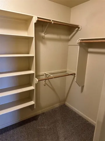 a view of walk in closet