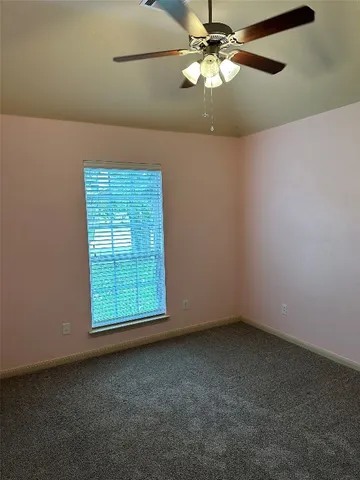an empty room with closet