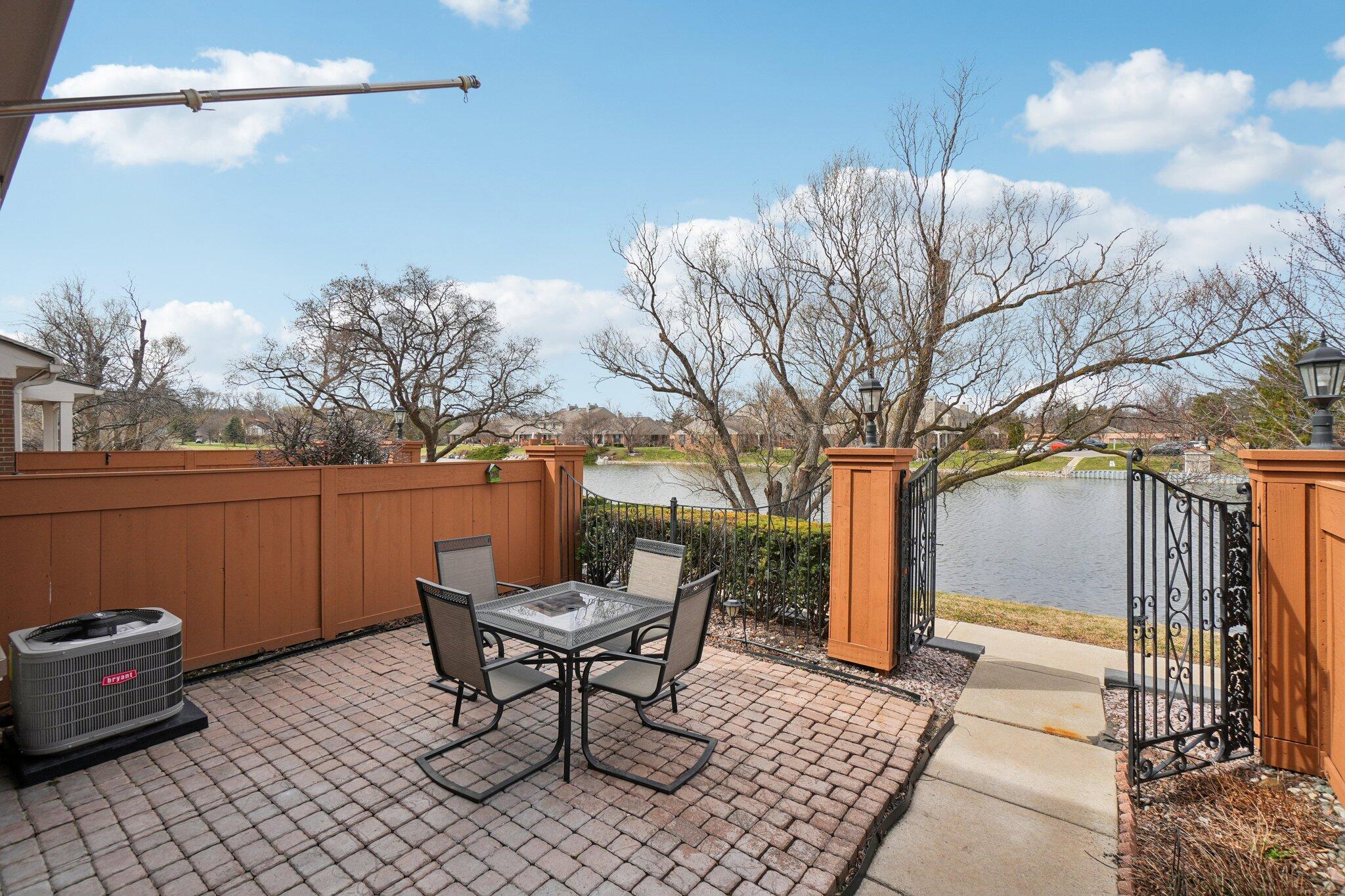 22173 Pondview Novi, MI 48375 - Photo 3 of 36 Patio and pond view