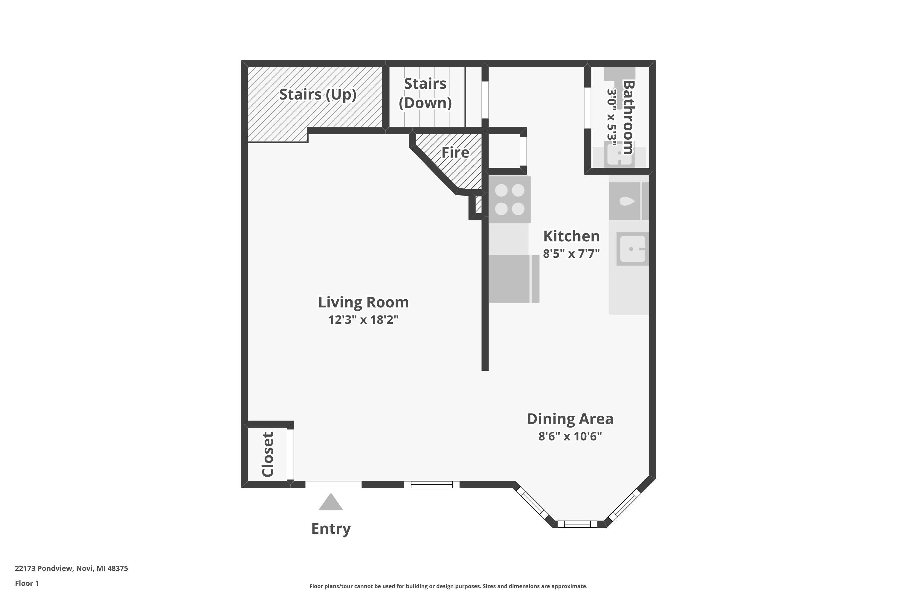 22173 Pondview Novi, MI 48375 - Photo 34 of 36 Main floor plan