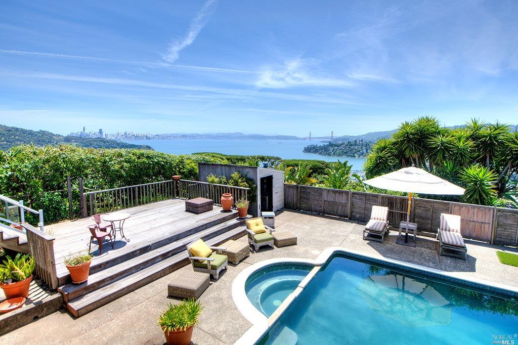 455 Ridge Road Tiburon, CA 94920 - Photo 1 of 1 a view of a patio with chairs and a table