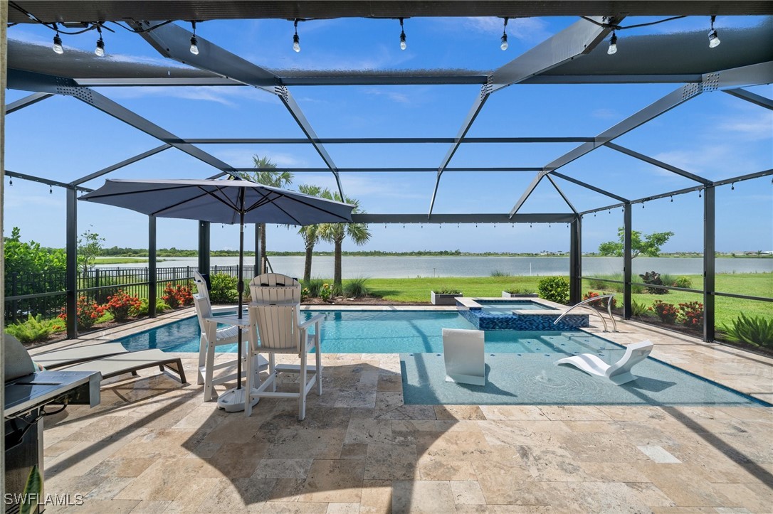 42243 Edgewater Drive Punta Gorda, FL 33982 - Photo 43 of 46 a view of a swimming pool with a patio