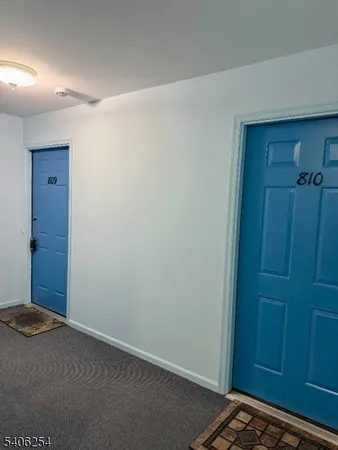 an empty room with closet