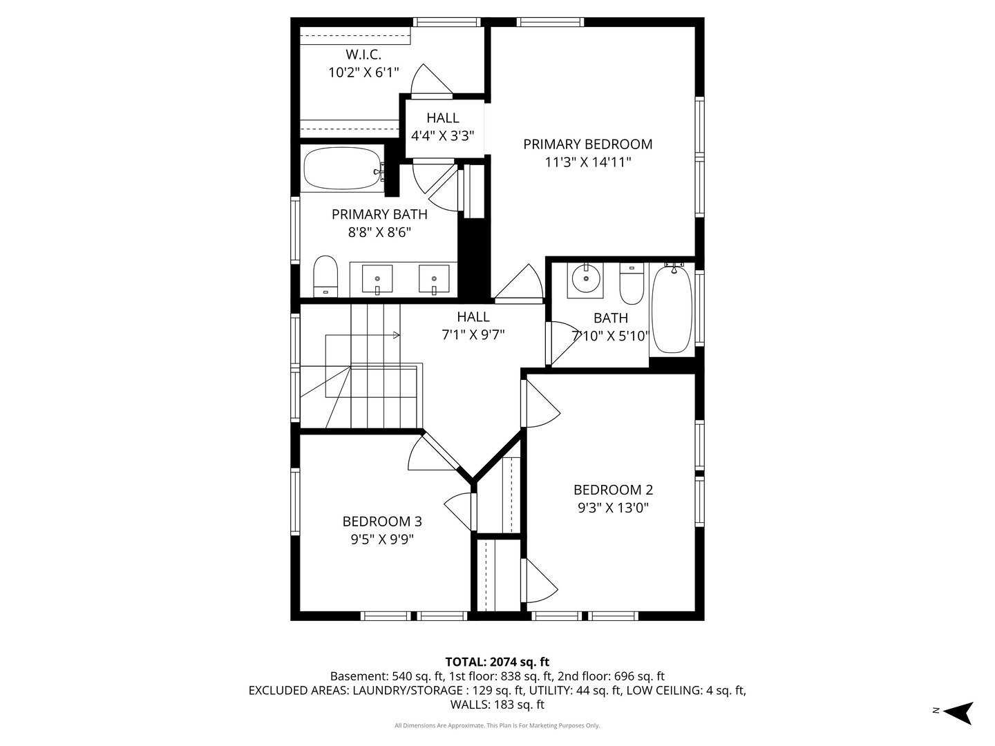 347 Keystone Avenue River Forest, IL 60305 - Photo 26 of 36 a black and white photo of a picture of a floor plan