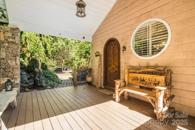 a view of outdoor space with seating area
