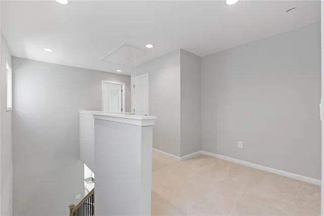 a view of empty room