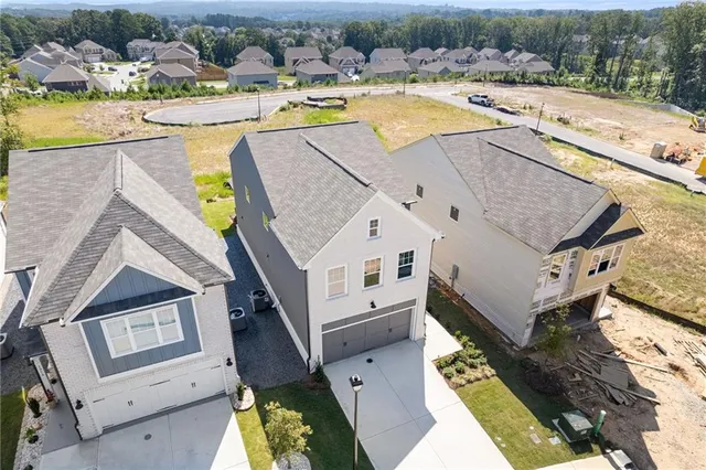 a view of a swimming pool with a terrace