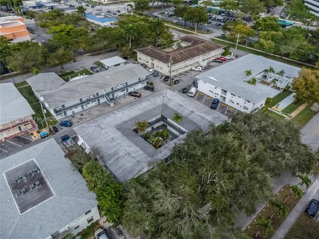 an aerial view of residential house with outdoor space