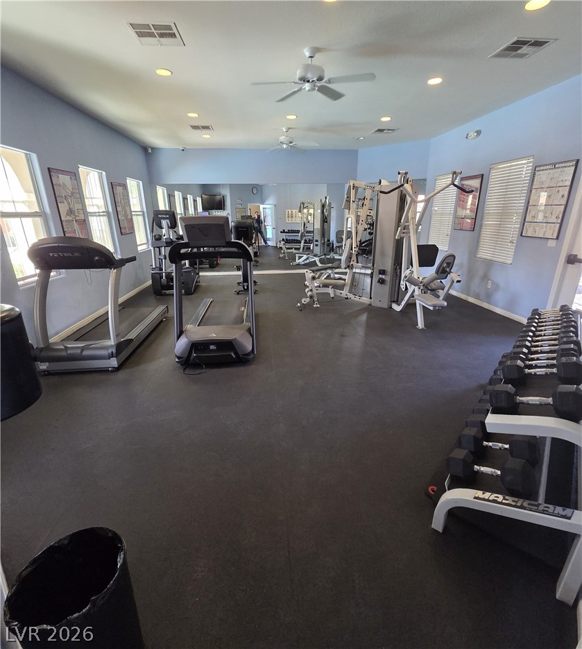 10550 West Alexander Road, Unit 2183 Las Vegas, NV 89129 - Photo 18 of 22 Fitness center with ample equipment and mirrored walls to elevate your workout experience.
