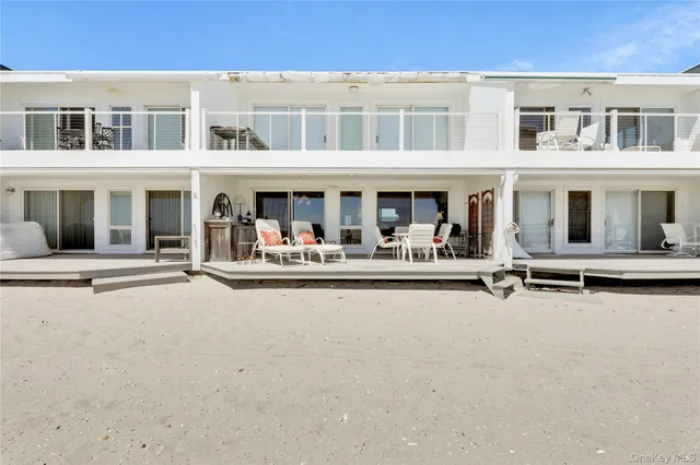 front view of a building with a street