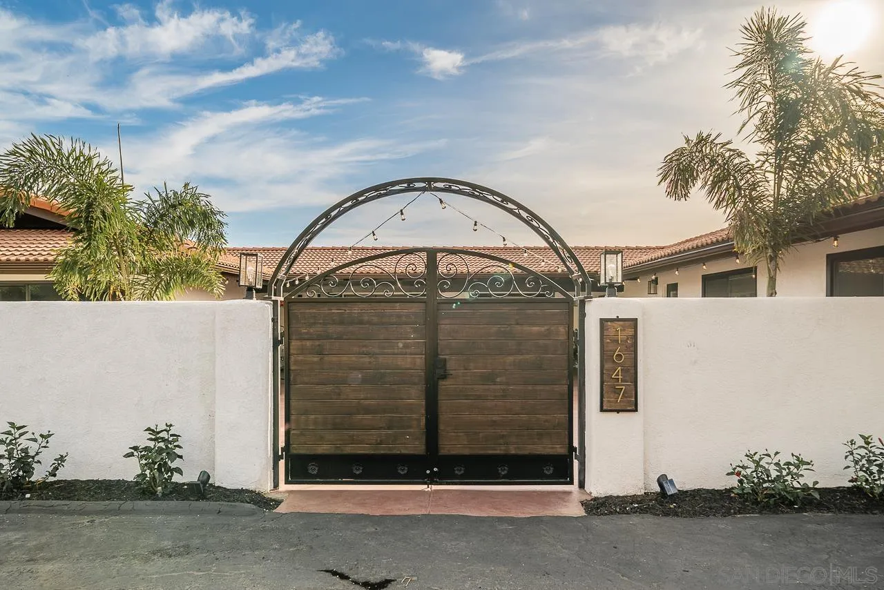 1647 Sleeping Indian Road Fallbrook, CA 92028 - Photo 45 of 48 a view of a entrance gate of the house