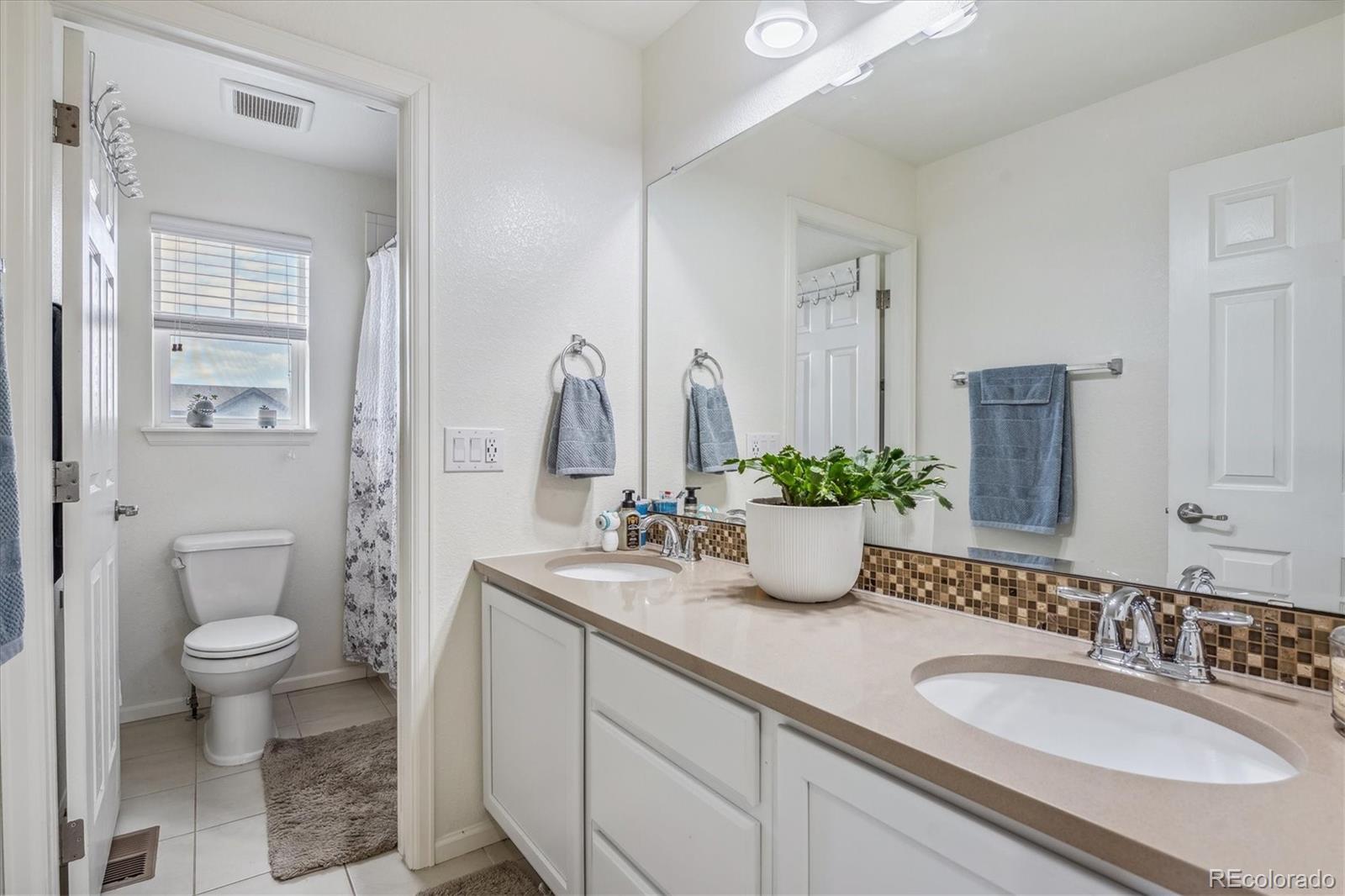 19955 West 93rd Avenue Arvada, CO 80007 - Photo 14 of 33 a bathroom with sink a toilet and a mirror