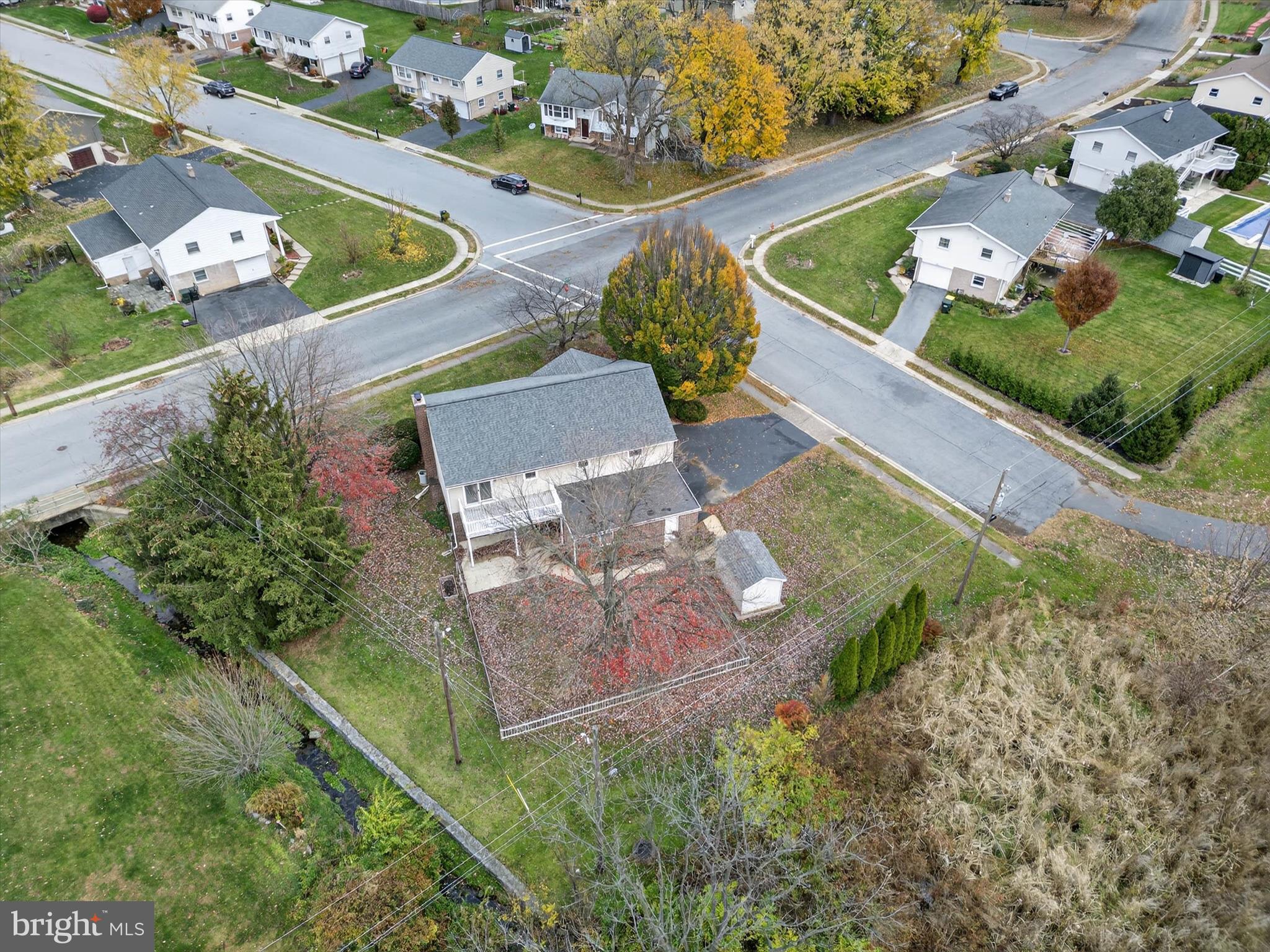 444 Biscayne Road Lancaster, PA 17601 - Photo 53 of 57 an aerial view of a house with a yard