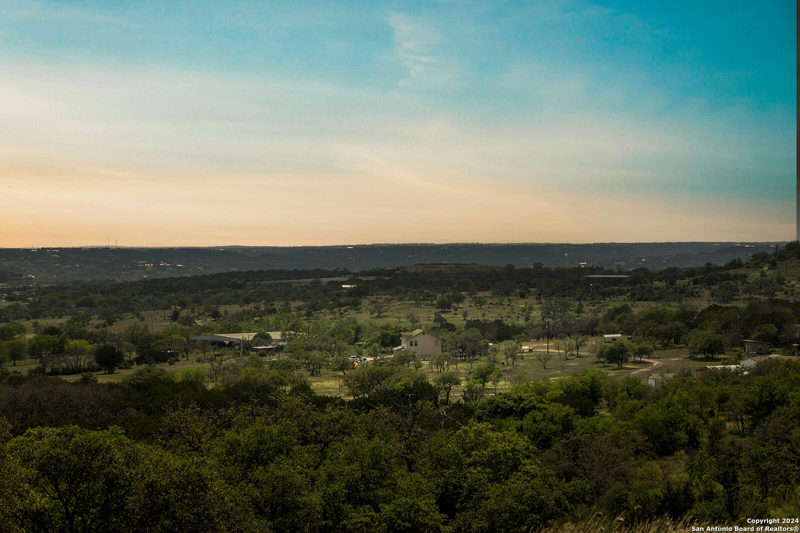 140 Twin Springs Road North Kerrville, TX 78028 - Photo 46 of 47 an aerial view of residential house and green space